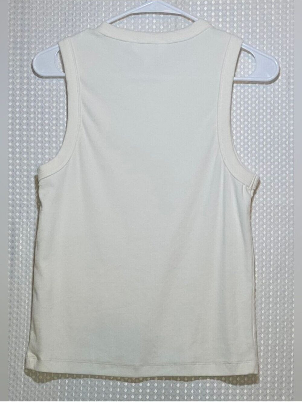 Market & Spruce White Ribbed Muscle Tank Top Large - Picture 8 of 12